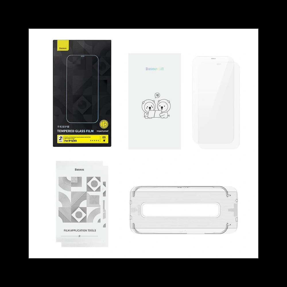 Baseus Crystal 0.3mm Glass Apple iPhone XS/X [2 PACK] - 7
