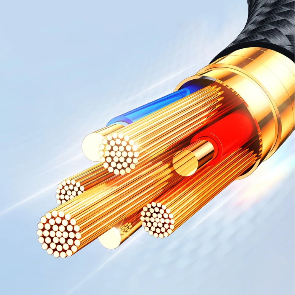 Joyroom 1.2m Cablu S-1T4018A18 4in1 USB-A/USB-C - 2x Lightning - microUSB negru - 9