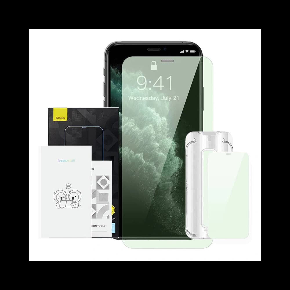 Baseus 0.3mm Apple Sticlă temperată Crystal Eye-Protection iPhone X/XS - 1