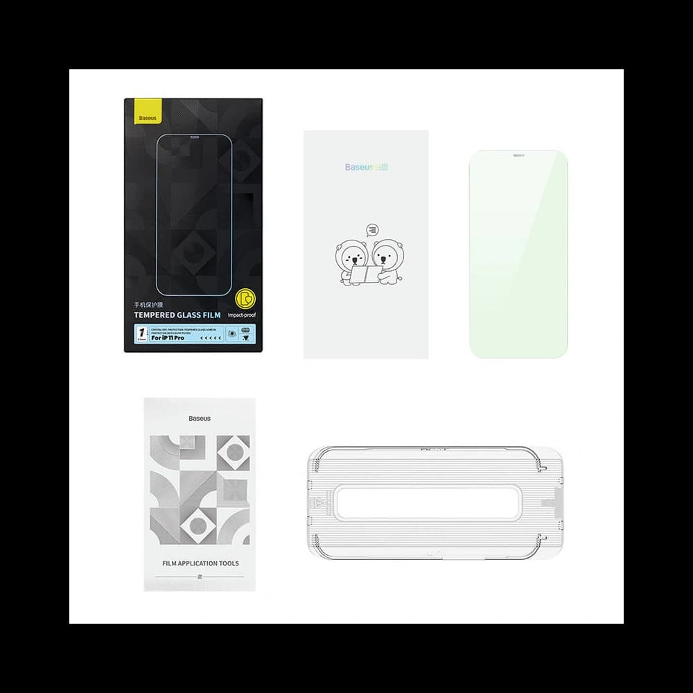 Baseus 0.3mm Apple Sticlă temperată Crystal Eye-Protection iPhone X/XS - 7