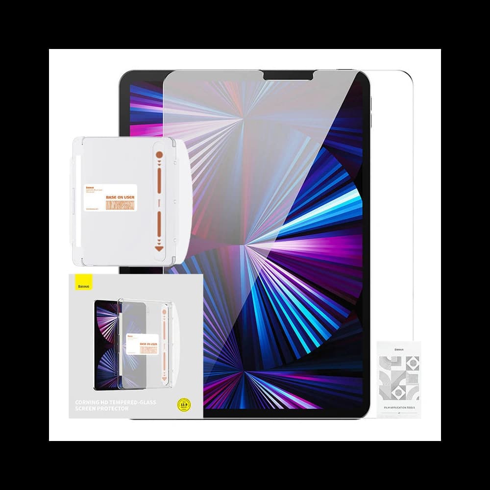 Baseus Apple Sticlă dură Corning 0,4 mm iPad Pro 12.9 2018/2020/2021/2022 (generațiile a 3-a, a 4-a, a 5-a și a 6-a) - 1