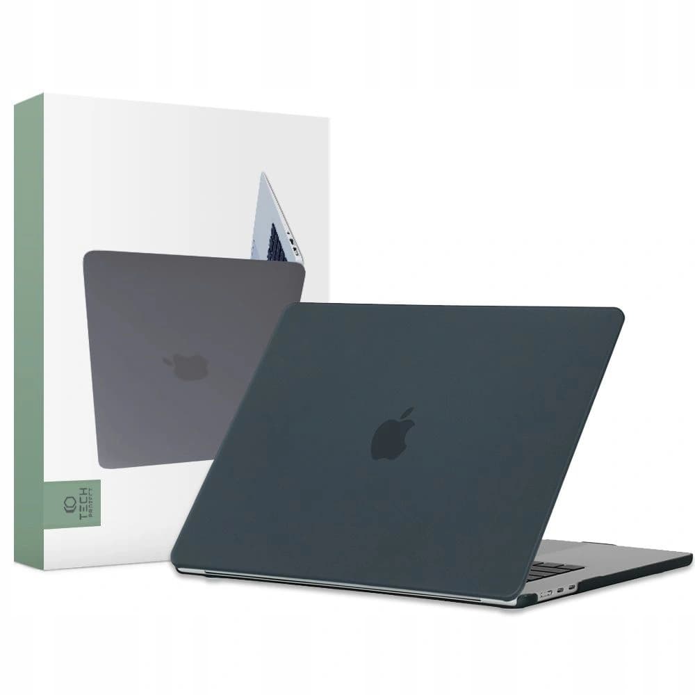 Tech-Protect Apple Tasche Smartshell MacBook Air 15 2023 Mattschwarz - 1