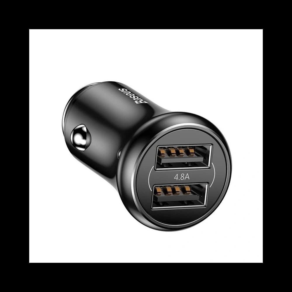 Încărcător auto Baseus Gentleman 2xUSB (negru) - 4