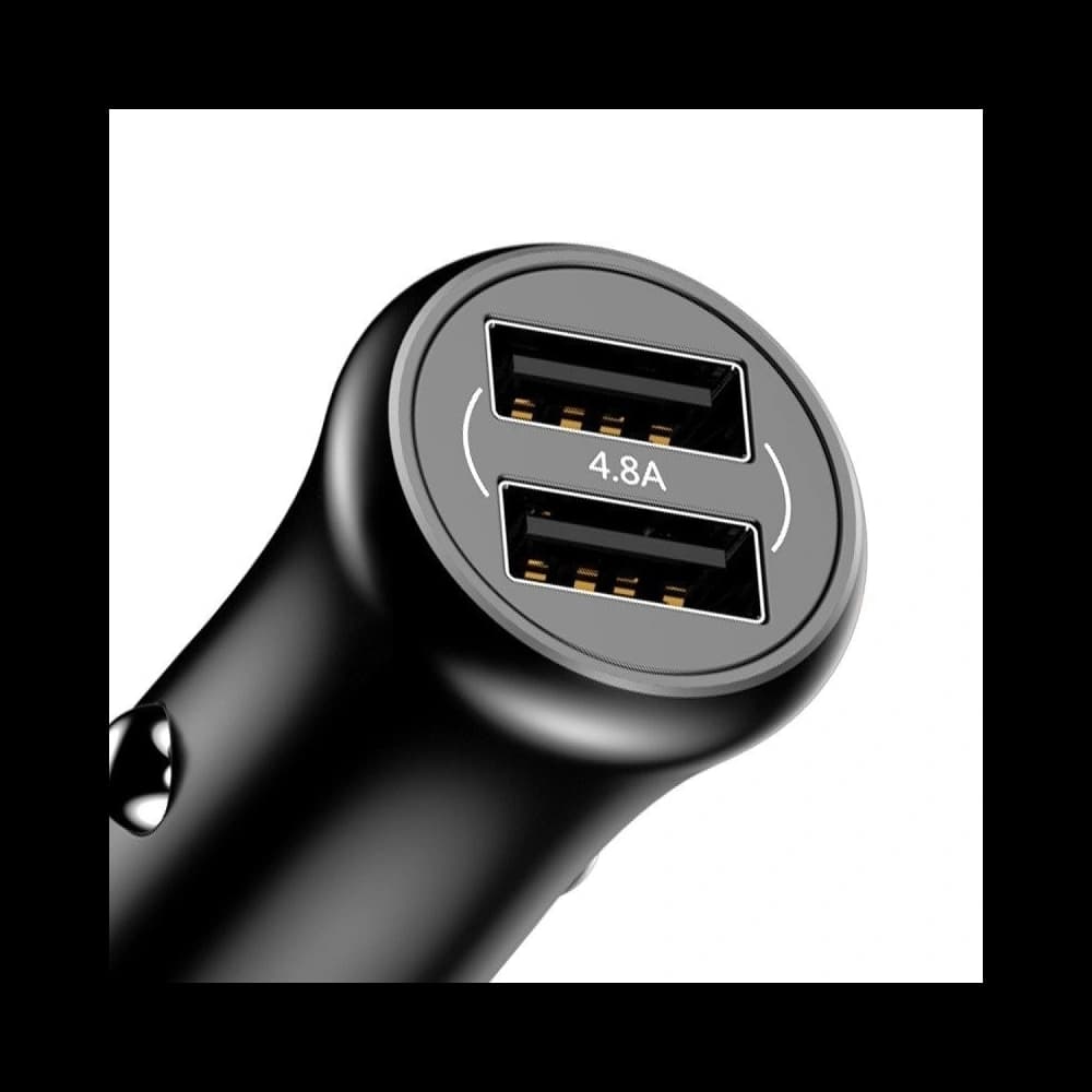 Încărcător auto Baseus Gentleman 2xUSB (negru) - 6