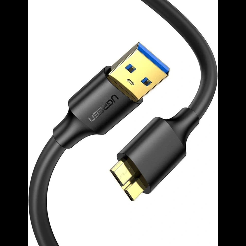 Kabel UGREEN USB-A 3.0/microUSB 3.0 0.5m (černý) - 1