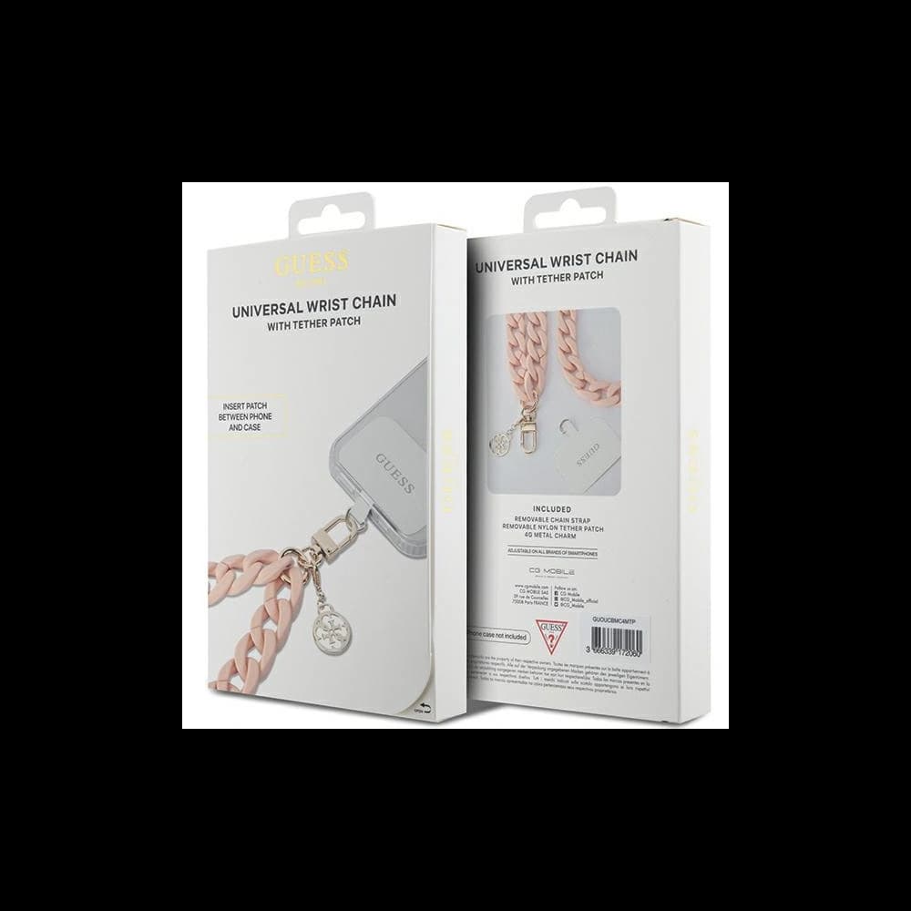 Pasek Guess GUOUCBMC4MP Univerzális Nagy Kéz Pánt rózsaszín/pink Akryl 4G Charm - 2