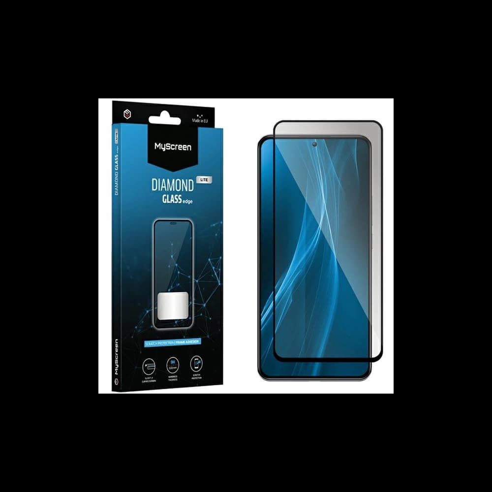 Xiaomi MyScreen Diamond Glass Edge Lite FG gehärtetes Glas POCO F5 Pro schwarz/schwarz Full Glue - 1