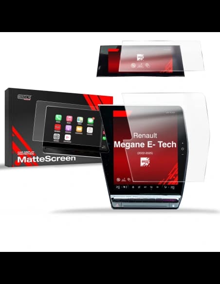 Matte GrizzGlass CarDisplay Protection Renault Megane E-Tech 12" (2022-2025) matowa [2in1]