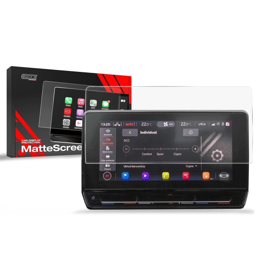 Matte GrizzGlass CarDisplay Protection Cupra Leon 10" (2020-2024) - 1