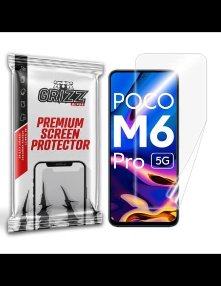GrizzGlass Xiaomi Keramikfolie CeramicFilm für POCO M6 Pro 5G