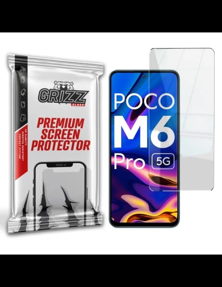 GrizzGlass Xiaomi Hybridglas HybridGlass für POCO M6 Pro 5G