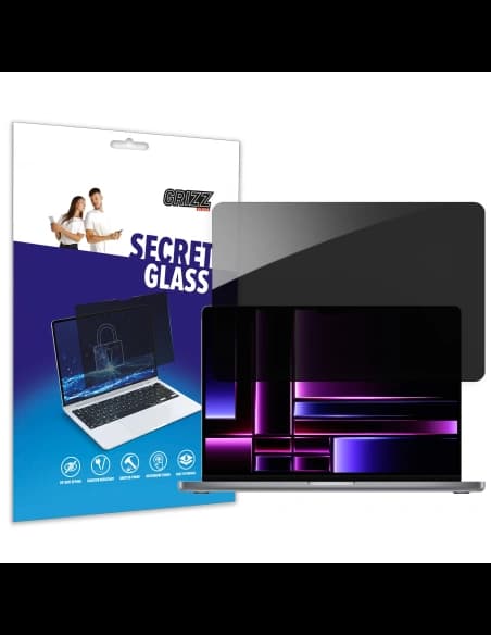 Matowe szkło prywatyzujące GrizzGlass SecretGlass do Apple MacBook Pro 14" 2021-2025 (M1/M2/M3/M4/M5)