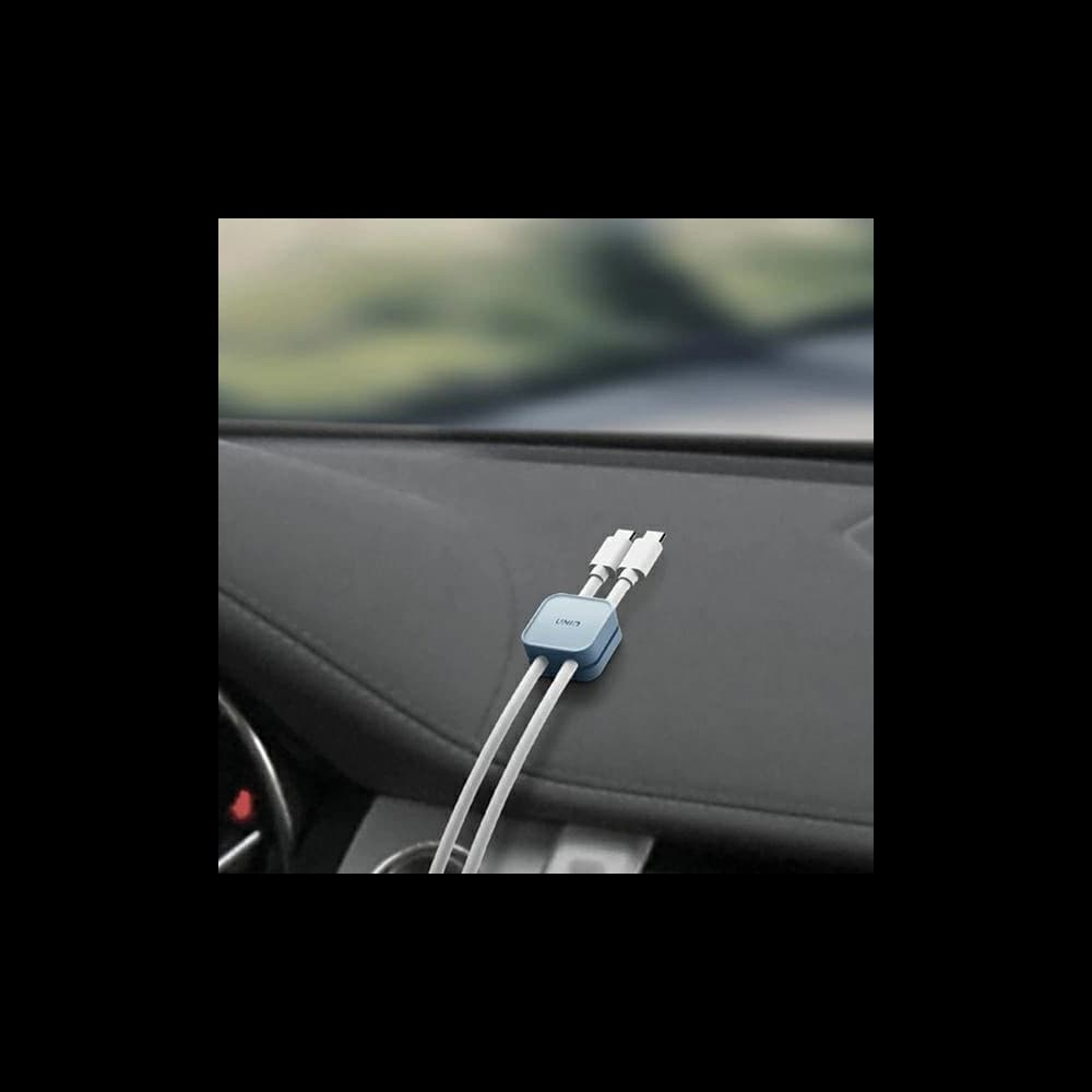 UNIQ Pod organizator de cabluri autoadeziv roz/roz [8szt.] - 1