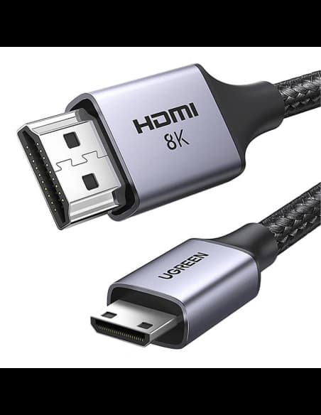 Kabel mini HDMI - HDMI 8K UGREEN HD163 1m (schwarz)