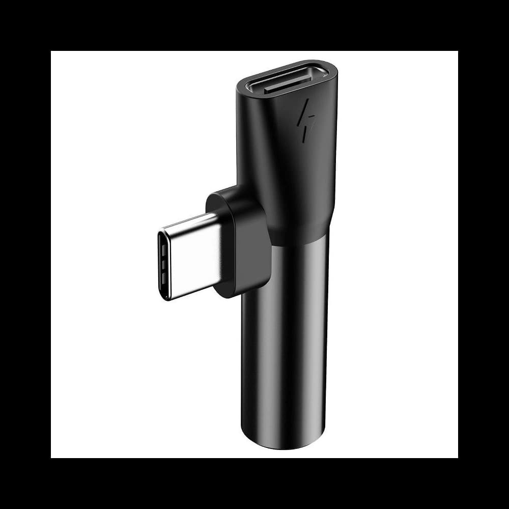 Baseus Audio Adapter USB-C to Mini Jack 3.5mm + USB-C Black - 4
