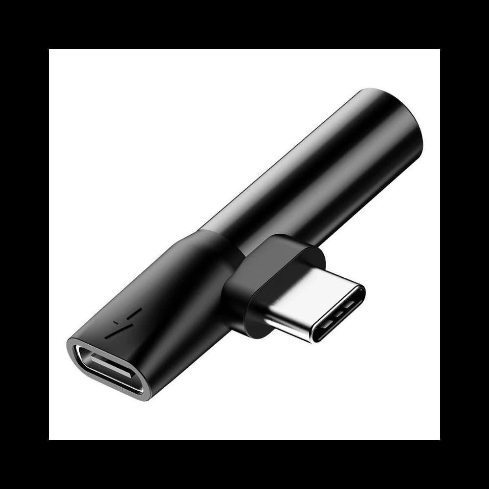 Baseus Audio Adapter USB-C to Mini Jack 3.5mm + USB-C Black - 7