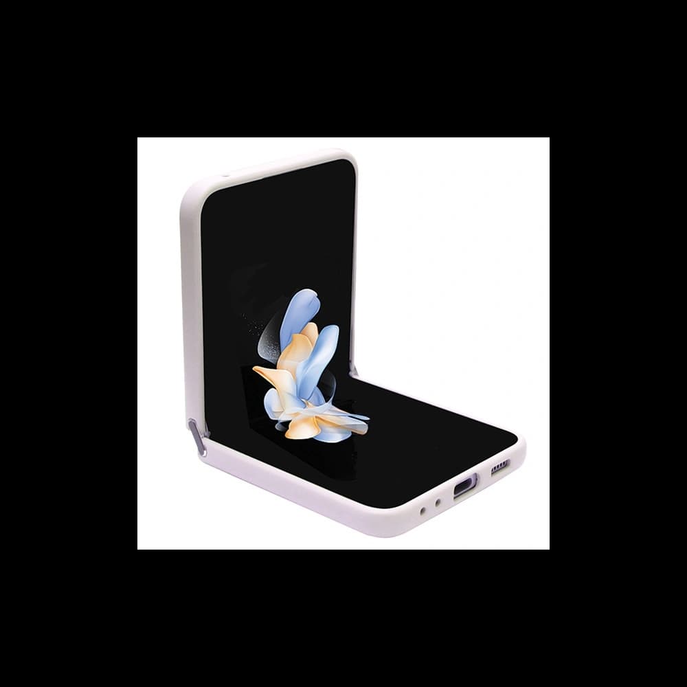 Etui Guess GUHCZF5P4TDPP Samsung Galaxy Z Flip 5 hardcase Leather 4G Triangle Strass růžový/pink - 4