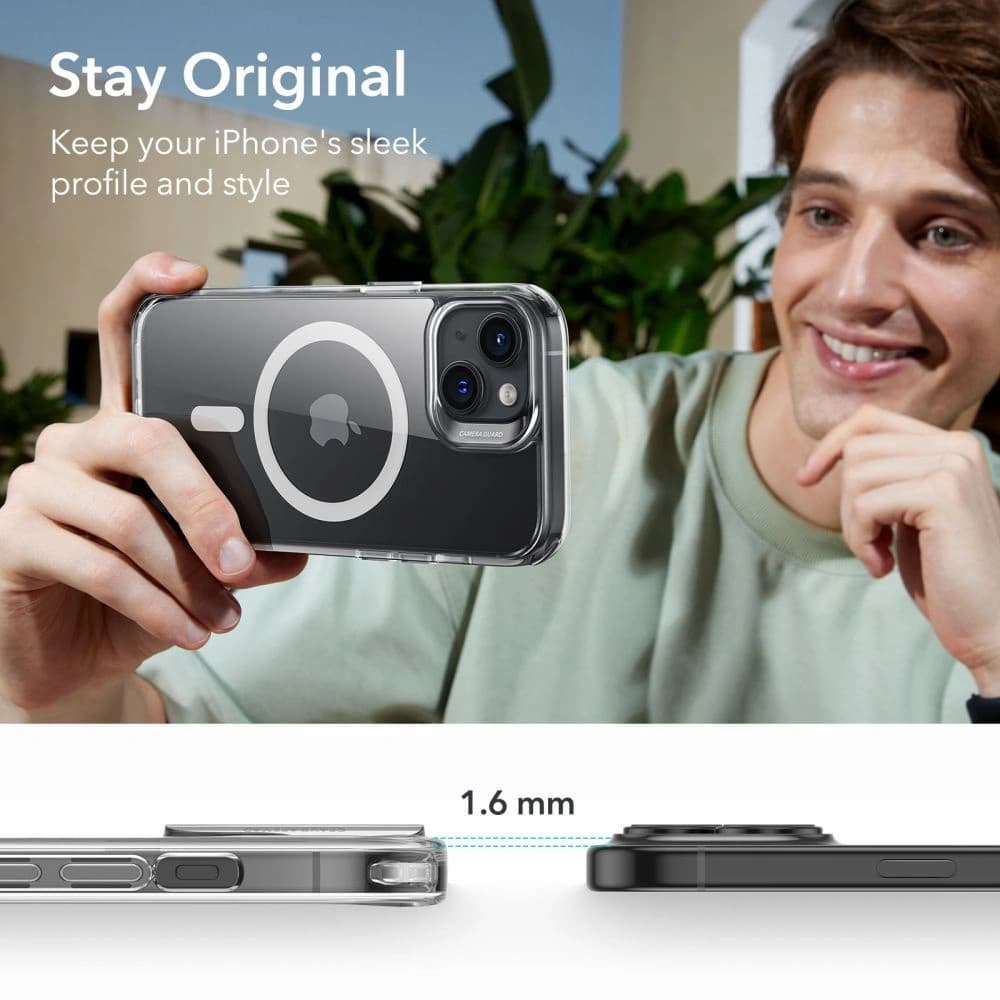 ESR Apple Caz Classic Hybrid HaloLock Magsafe iPhone 15 Transparent - 11