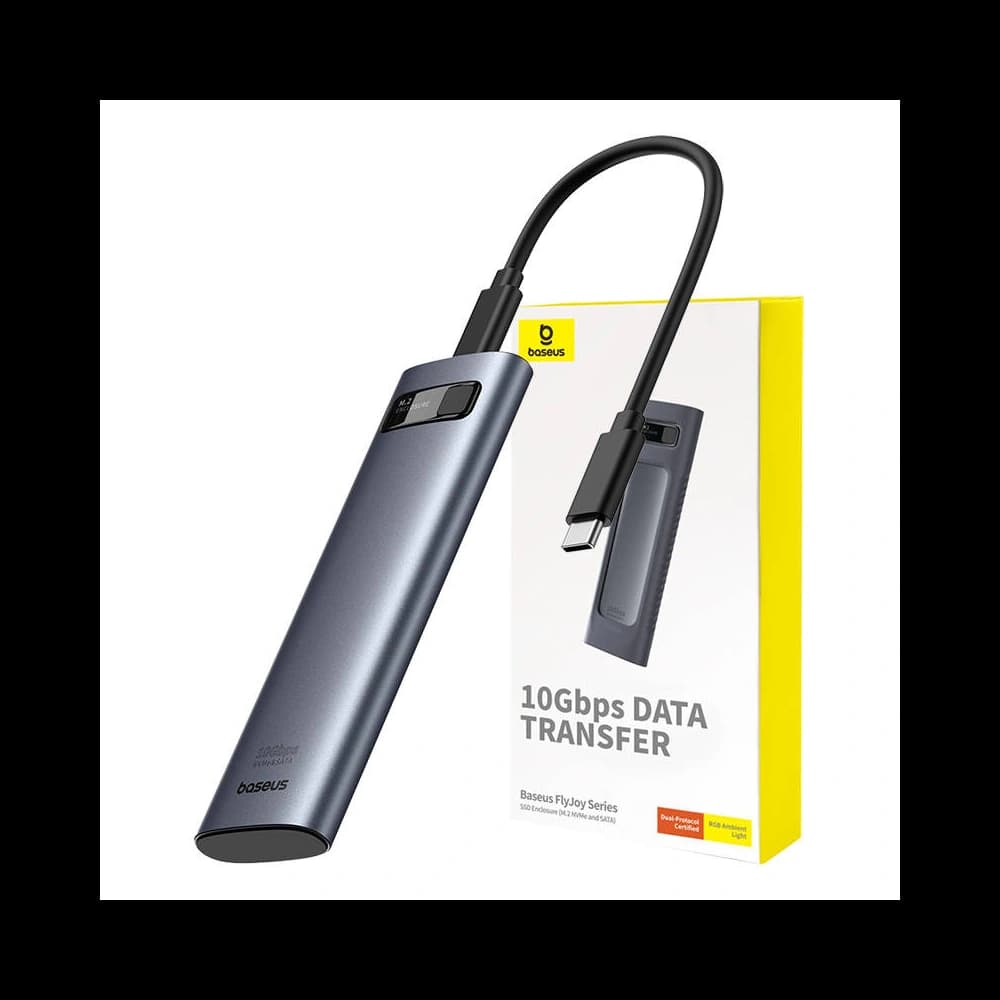 Obal disku Baseus BS-OH155 FlyJoy M.2 NVMe / SATA (šedý) - 1