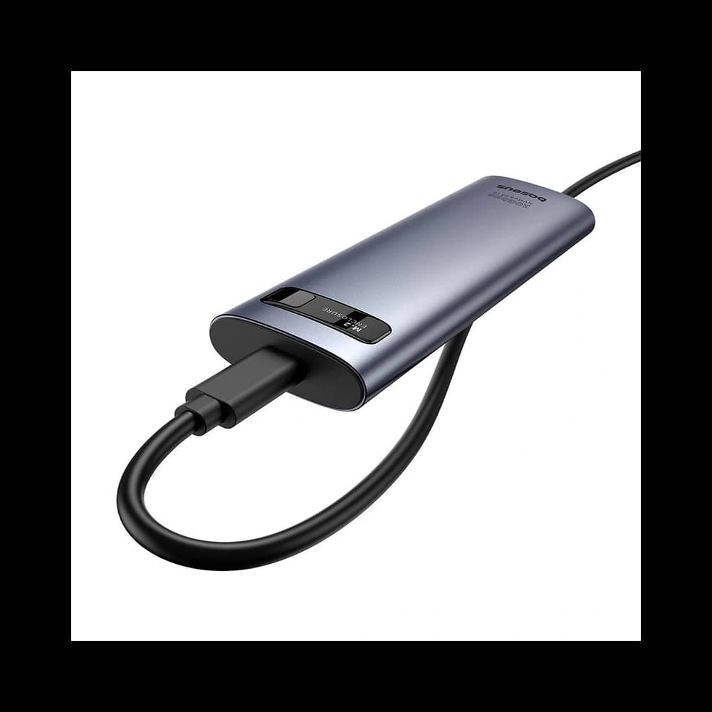 Obal disku Baseus BS-OH155 FlyJoy M.2 NVMe / SATA (šedý) - 3