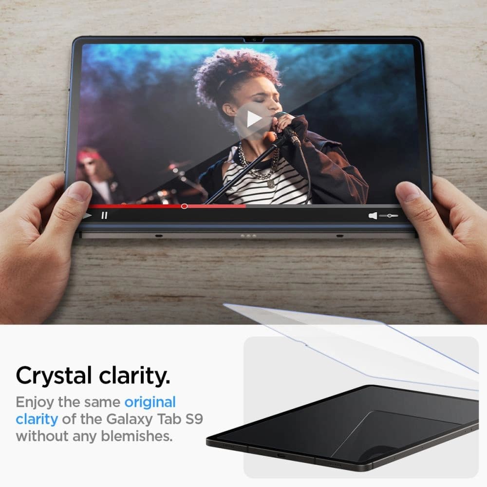 Sticlă temperată Spigen GLAS.tR ez Fit Samsung Galaxy Tab S9 / S9 FE / S10 FE / S10 Lite Clear - 10