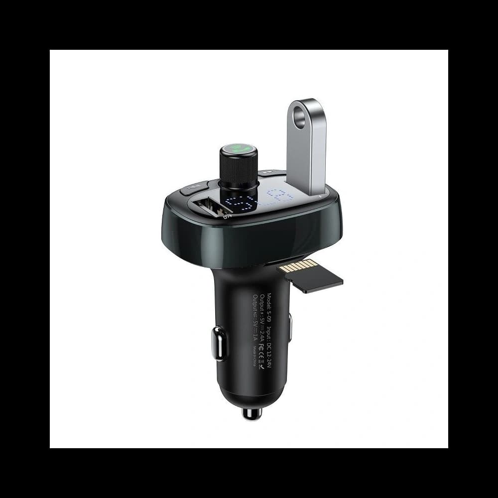 Baseus FM adó Bluetooth USB microSD-vel (kék) - 5