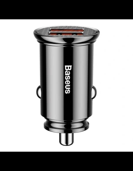 Auto nabíječka Baseus Circular 2xUSB QC3.0 5A 30W (černá)