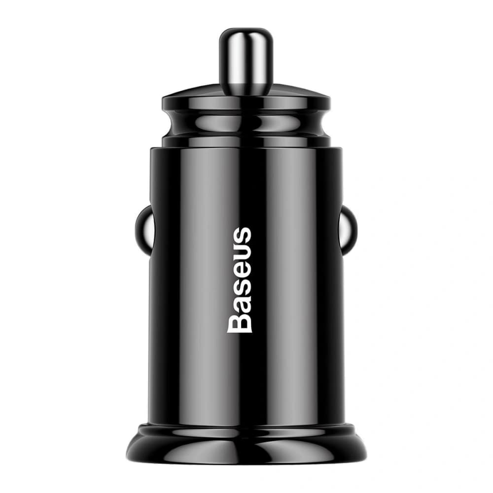 Baseus Circular Car Charger 2xUSB QC3.0 5A 30W Black - 3