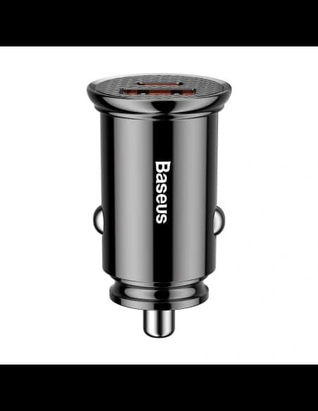 Automobilová nabíječka Baseus Circular PD QC4.0+ 5A 30W (černá)
