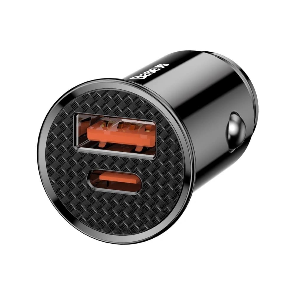 Încărcător auto Baseus Circular PD QC4.0+ 5A 30W (negru) - 3