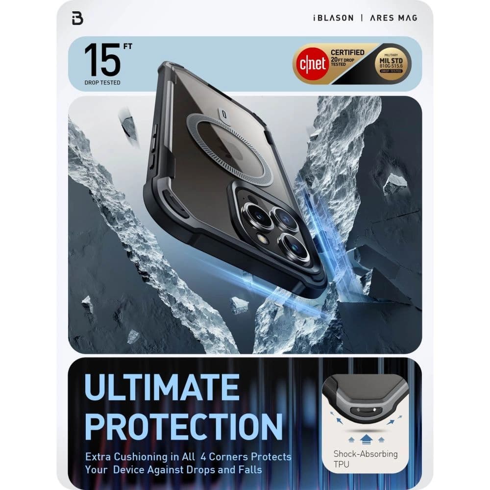 Etui Supcase IBLSN Ares Mag MagSafe Apple iPhone 15 Pro Max černé - 5