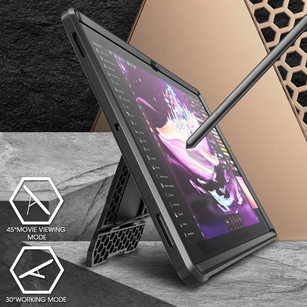 Supcase Samsung Husă Unicorn Beetle Pro Galaxy Tab S8 Ultra / S9 Ultra / S10 Ultra 14.6 Negru - 3
