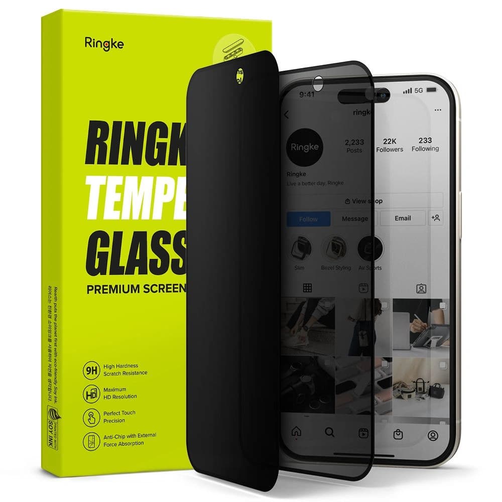Ringke Tempered Glass Apple iPhone 15 Privacy - 1