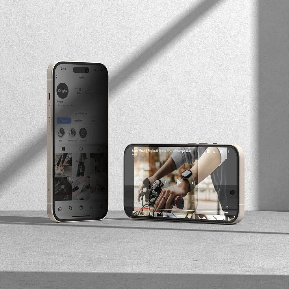 Ringke Tempered Glass Apple iPhone 15 Privacy - 6