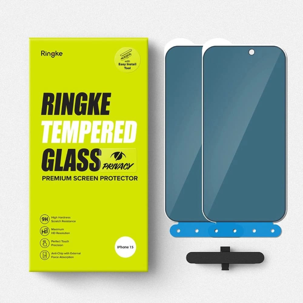 Ringke Tempered Glass Apple iPhone 15 Privacy - 13