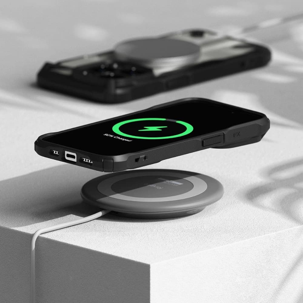 Etui Ringke Fusion-X Magnetic MagSafe Apple iPhone 15 Pro Max Matná černá - 7