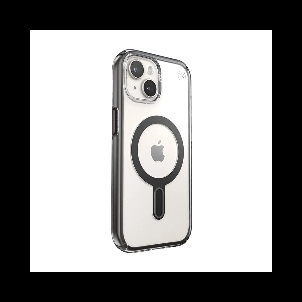 Speck Apple Carcasă Presidio Perfect-Clear ClickLock MagSafe iPhone 15 (transparent/negru glazurat/gri) - 3