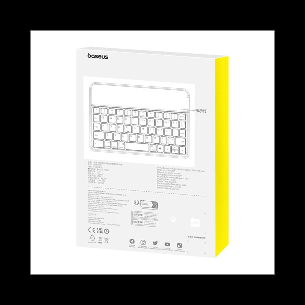 Baseus Brilliance Apple iPad mini (6th gen) / iPad mini 8.3" 2024 7gen magnetic keyboard case (black) - 9