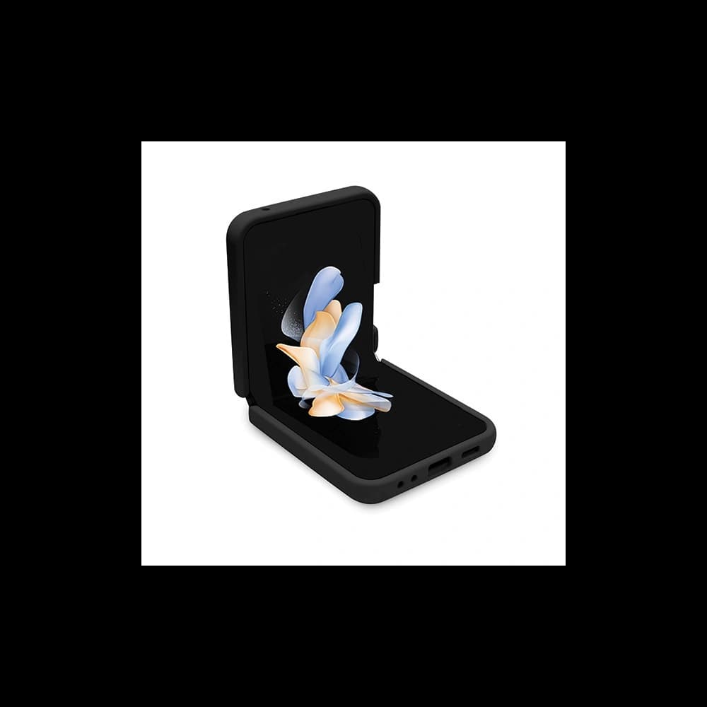 Etui Karl Lagerfeld KLHCZF5SNIKBCK Samsung Galaxy Z Flip5 keménytok Szilikon Ikonik fekete/black - 4