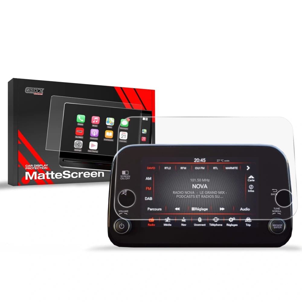 Matte GrizzGlass CarDisplay Protection Fiat Tipo 7" (2020-2025) - 1