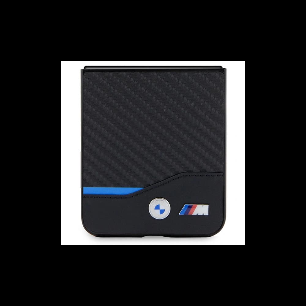 Etui BMW BMHCZF522NBCK Samsung Galaxy Z Flip5 bőr szénszínű/fekete - 5