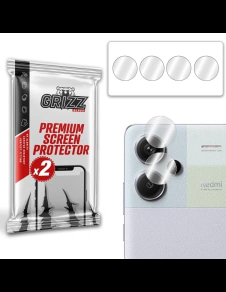 GrizzGlass HybridGlass Geam de cameră pentru Xiaomi Redmi Note 13 Pro+ Plus 5G