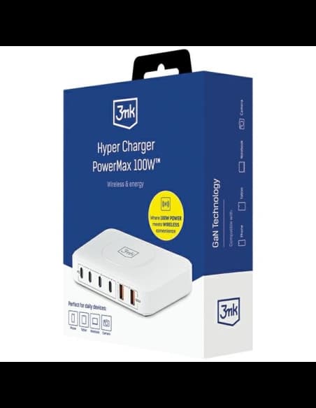 Stanice nabíjení 3MK Hyper Charger PowerMax 100W 4xUSB-C PD + 2xUSB-A QC