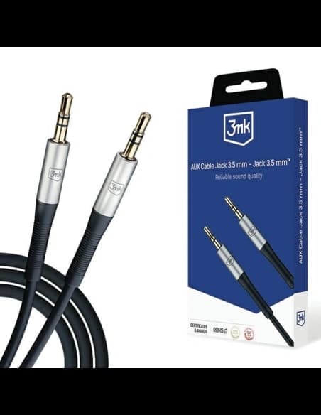 3MK AUX cable jack 3.5mm / jack 3.5mm 1m