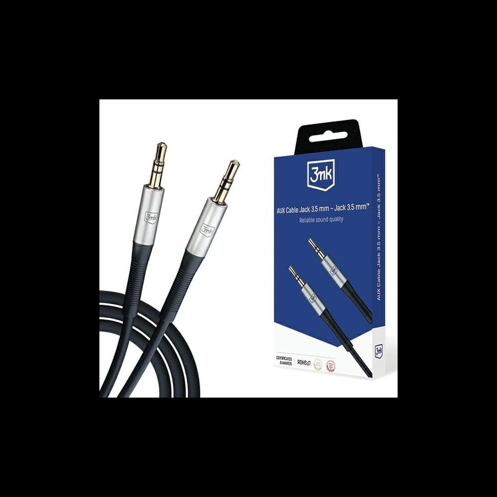 3MK AUX cable jack 3.5mm / jack 3.5mm 1m - 1