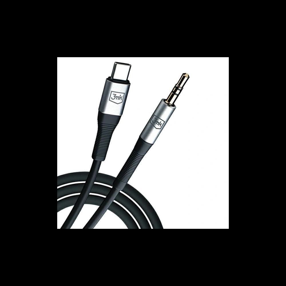 3MK AUX cable USB-C / jack 3.5mm 1m - 2