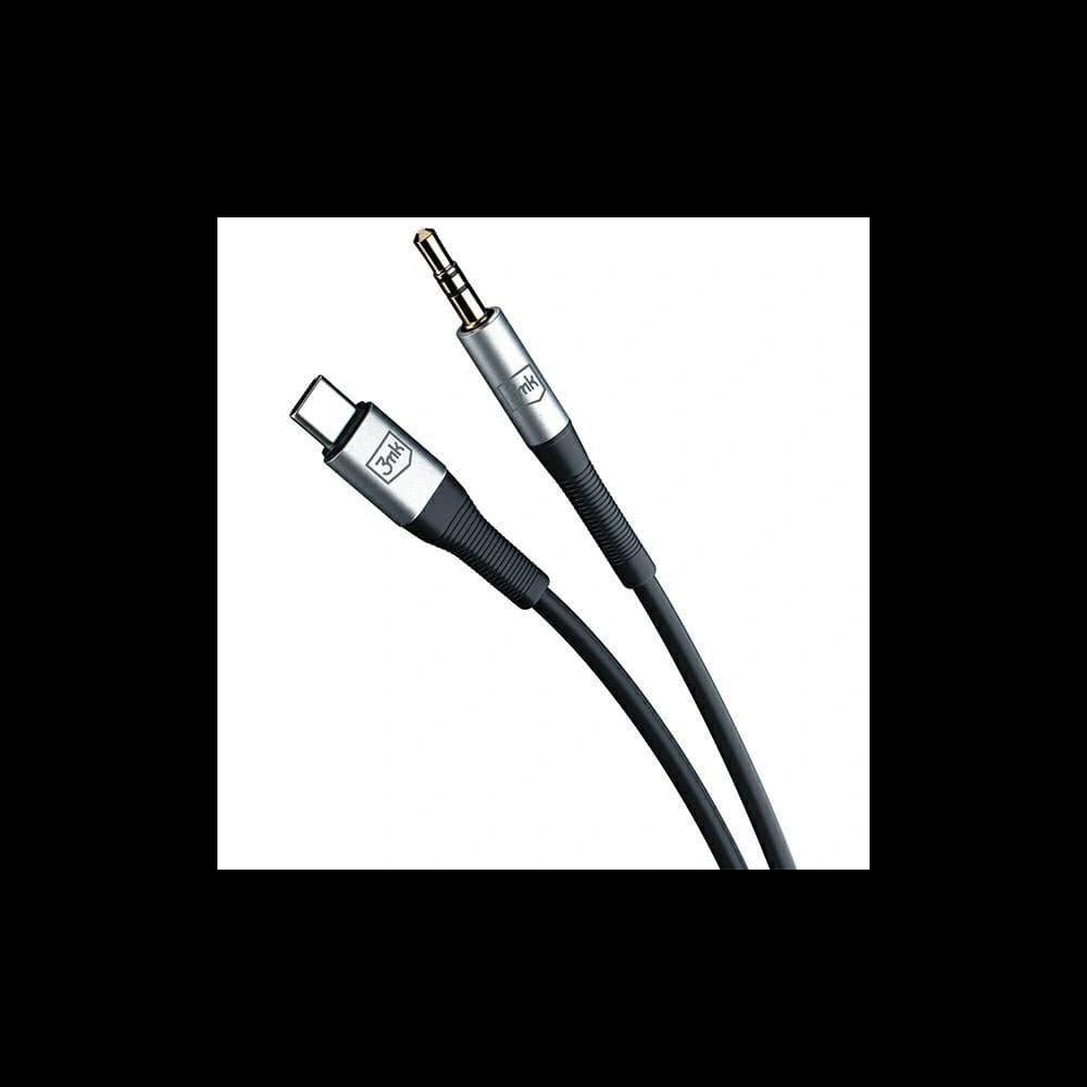 3MK AUX cable USB-C / jack 3.5mm 1m - 4