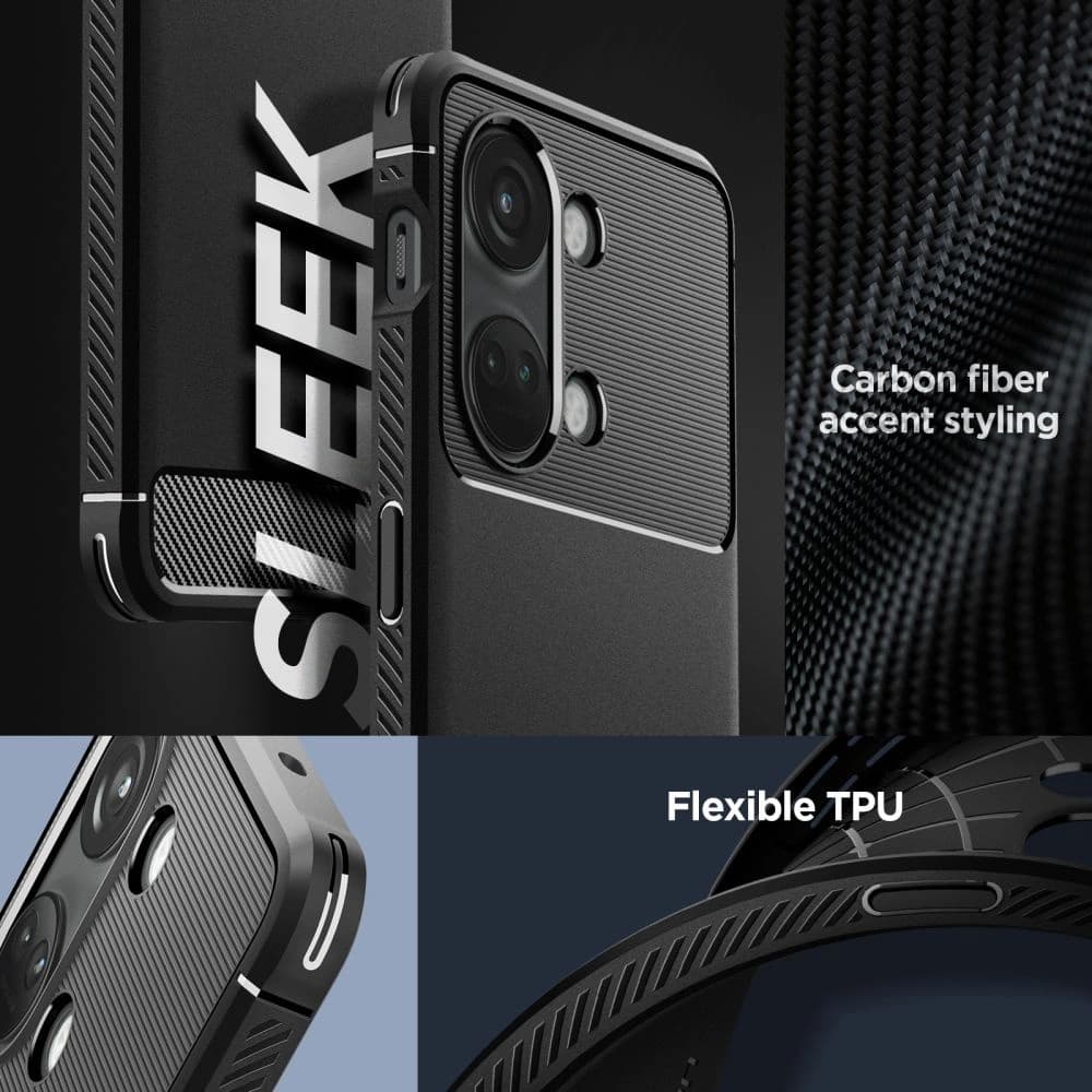 Case Spigen Rugged Armor OnePlus Nord 3 5G Matt Schwarz - 9