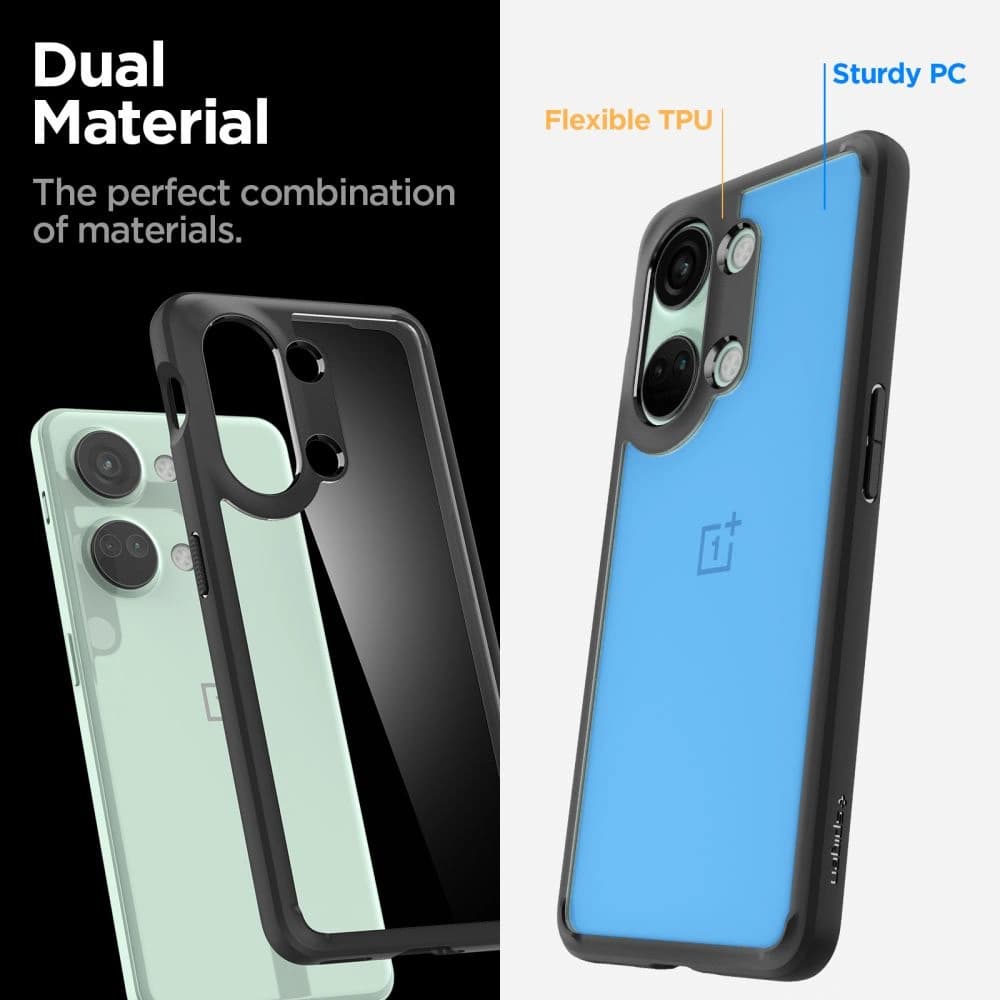 Case Spigen Ultra Hybrid OnePlus Nord 3 5G Matt Schwarz - 6
