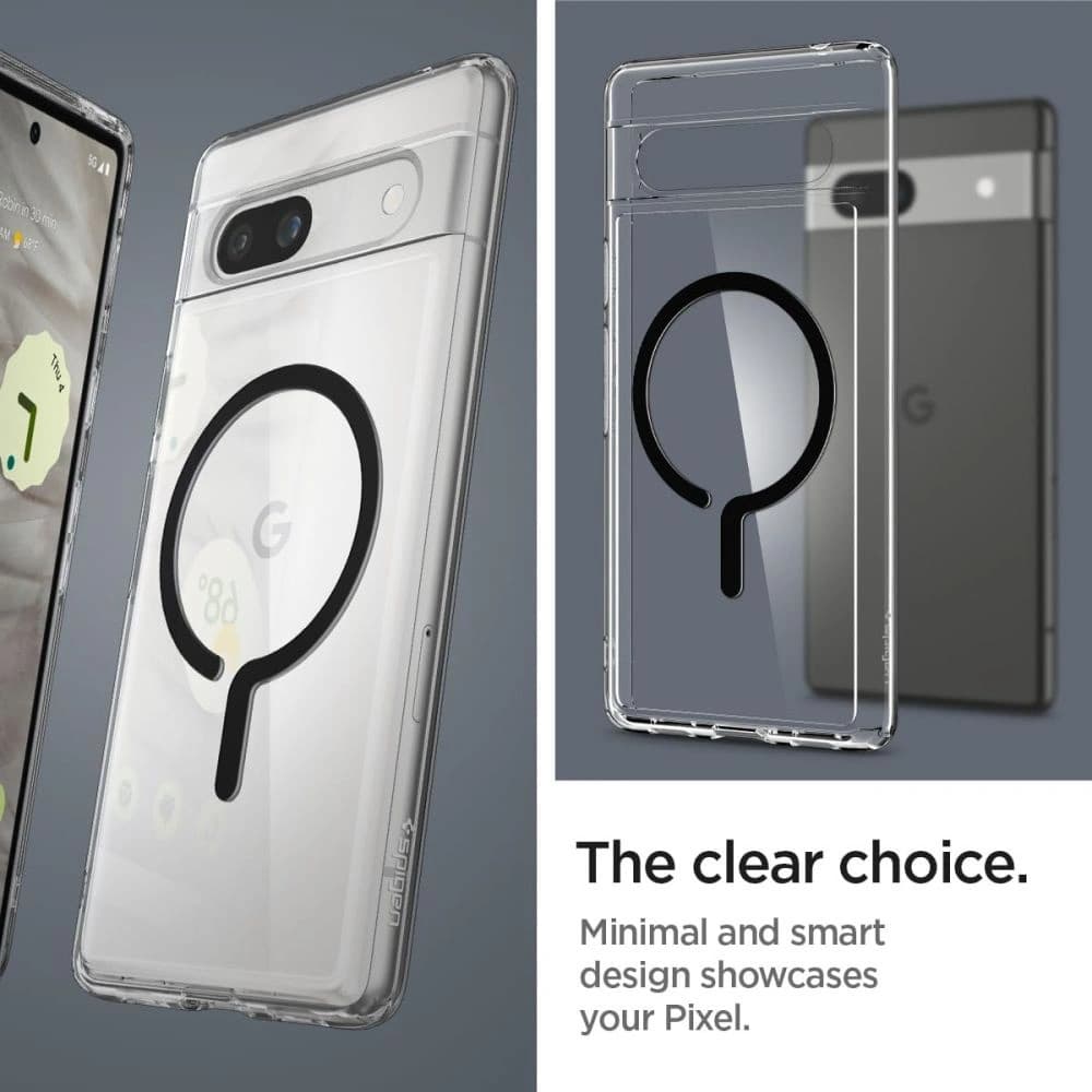 Etui Spigen Ultra Hybrid Onetap Ring MagSafe Google Pixel 7a Black - 15